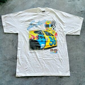 VTG 1999 Ernie Irvan M&M’s Racing Team Nascar T-Shirt Graphic Tee Y2K 36 Tultex